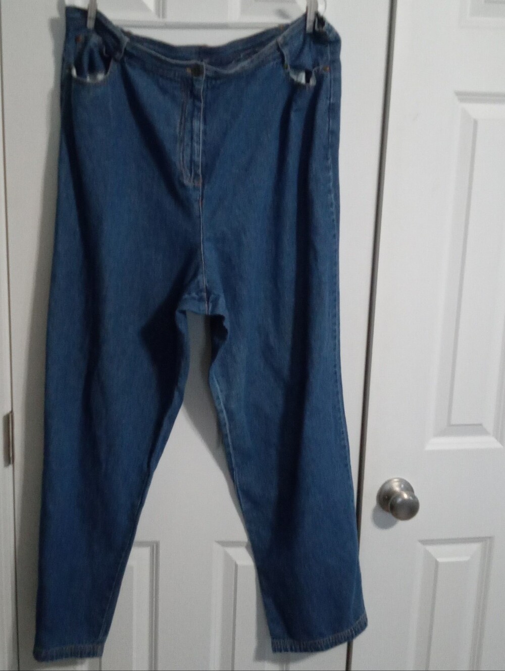 Classic High-Waist Blue Denim Jeans for Women